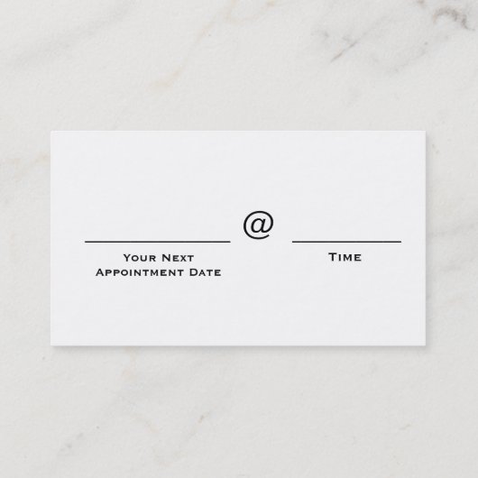 LMFTライセンス結婚と家族セラピストブシン 名刺 (裏面)