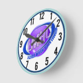 LMHCのSWOOSHによって認可される医学の健康のカウンセラー ラウンド壁時計 (傾斜)