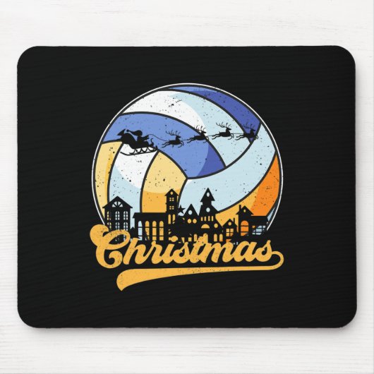 Lmkoバレーボールクリスマスパジャマメリークリスマスズボリー マウスパッド (正面)