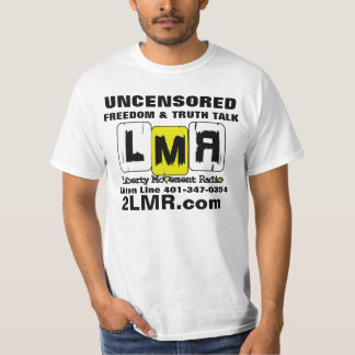 LMRの白い価値ワイシャツ Tシャツ