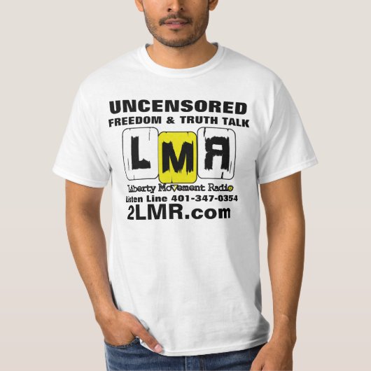 LMRの白い価値ワイシャツ Tシャツ (正面)