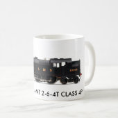 LMS STANIER 4MT 2-6-4Tのクラス4P コーヒーマグカップ (正面右)