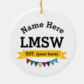 LMSWギフトライセンスのマスターソーシャルワーカー セラミックオーナメント (裏面)