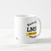 LMSW認定マスターソーシャルワーカーのマグカップ コーヒーマグカップ (正面右)