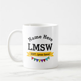 LMSW認定マスターソーシャルワーカーのマグカップ コーヒーマグカップ
