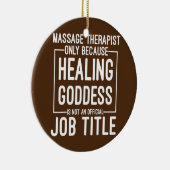 LMTおもしろいマッサージセラピストのみ修復 セラミックオーナメント (右)