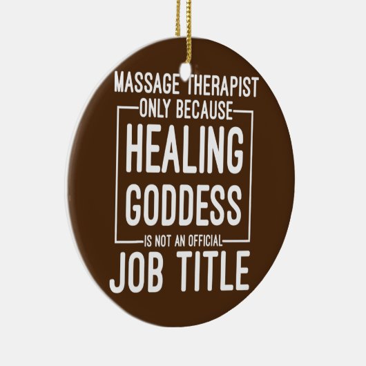 LMTおもしろいマッサージセラピストのみ修復 セラミックオーナメント (右)