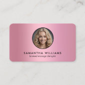 LMTマッサージセラピストカスタムQR写真 名刺 (正面)