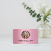 LMTマッサージセラピストカスタムQR写真 名刺 (スタンド正面)