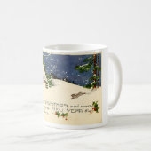 LMUの図書館のメリークリスマスのコーヒー・マグ コーヒーマグカップ (正面右)