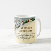 LMUの図書館のメリークリスマスのコーヒー・マグ コーヒーマグカップ (正面右)