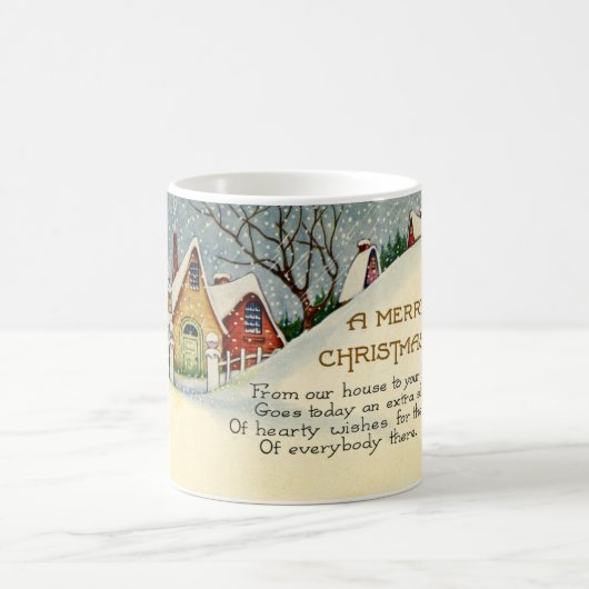 LMUの図書館のメリークリスマスのコーヒー・マグ コーヒーマグカップ (中央)