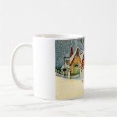 LMUの図書館のメリークリスマスのコーヒー・マグ コーヒーマグカップ (左)