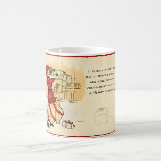 LMUの図書館の郵便はがきのクリスマスのコーヒー・マグ コーヒーマグカップ (中央)