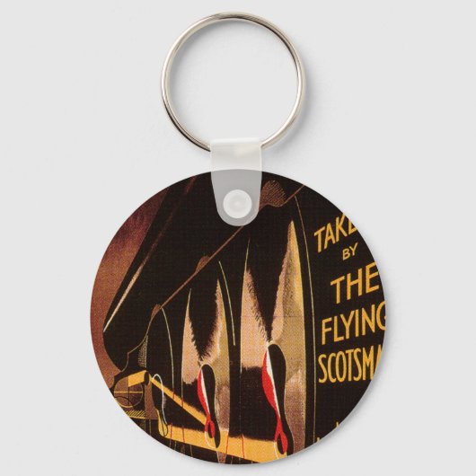 LNERスコッ飛んでいるツマン キーホルダー (正面)