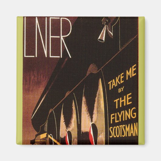 LNERスコッ飛んでいるツマン マグネット (正面)