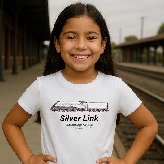 LNER A4形 2509号機 シルバーリンク 蒸気機関車 Tシャツ
