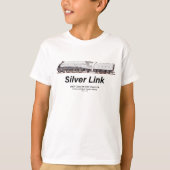 LNER A4形 2509号機 シルバーリンク 蒸気機関車 Tシャツ (正面)