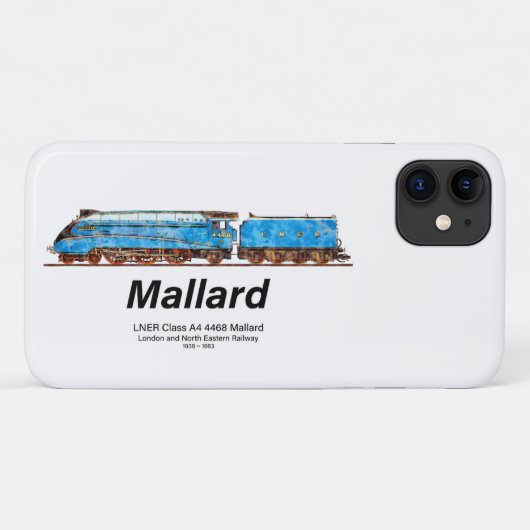 LNER A4形 4468号機 マラード - 世界最速の蒸気機関車 Case-Mate iPhoneケース (裏面(横))