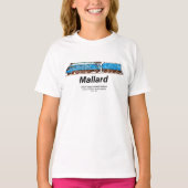 LNER A4形 4468号機 マラード - 世界最速の蒸気機関車 Tシャツ (正面)