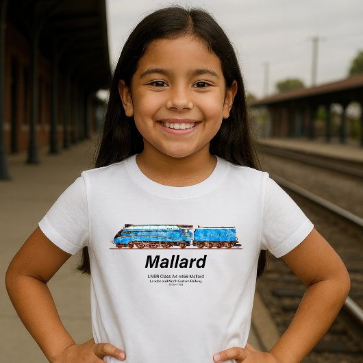 LNER A4形 4468号機 マラード - 世界最速の蒸気機関車 Tシャツ