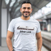 LNER Class A4 2509 Silver Link Steam Locomotive  Tシャツ