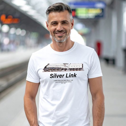 LNER Class A4 2509 Silver Link Steam Locomotive Tシャツ