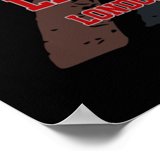 LNER Class A4 Mallard locomotive Union Jack flag ポスター (角)