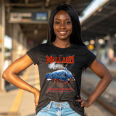 LNER Class A4 Mallard locomotive Union Jack flag Tシャツ