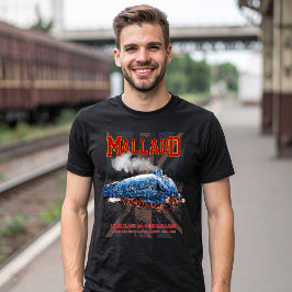 LNER Class A4 Mallard locomotive Union Jack flag Tシャツ