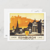 LNER Edinburgh LMSレイルバイスピード ポストカード (正面/裏面)