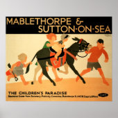LNER MABLETHORPE & SUTTON ON SEA Railway Travel ポスター (正面)