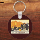 LNER Rail Posterによるエディンバラ キーホルダー (正面)