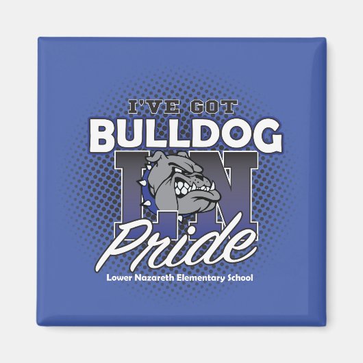 LNESブルドッグプライド冷凍機磁石 マグネット (正面)