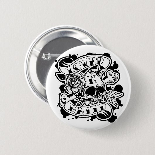 LNHのロゴ 缶バッジ (正面&裏面)