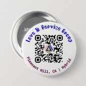 LNSリンクツリーQRコードボタン白 缶バッジ (正面&裏面)