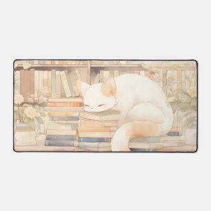Lo-Fi Cozy Cat GamingマウスパッドデスクトップMatt デスクマット