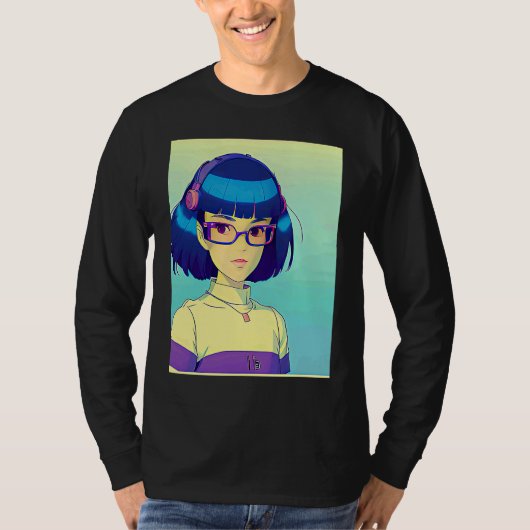 Lo fi hip hop chillhop chill beats aesthetics  131 tシャツ (正面)