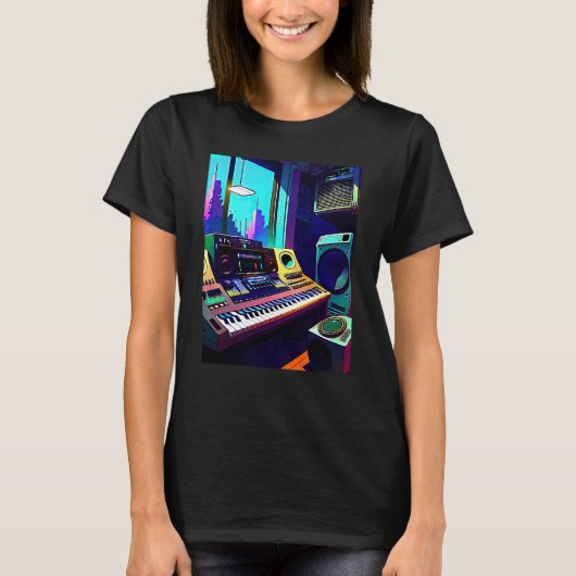 Lo fi hip hop chillhop chill beats aesthetics  16 tシャツ (正面)