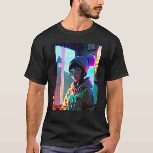 Lo fi hip hop chillhop chill beats aesthetics  17 tシャツ (正面)