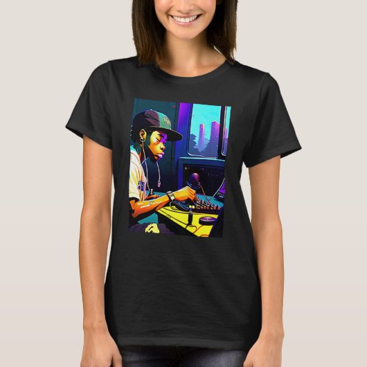 Lo fi hip hop chillhop chill beats aesthetics  4 tシャツ (正面)