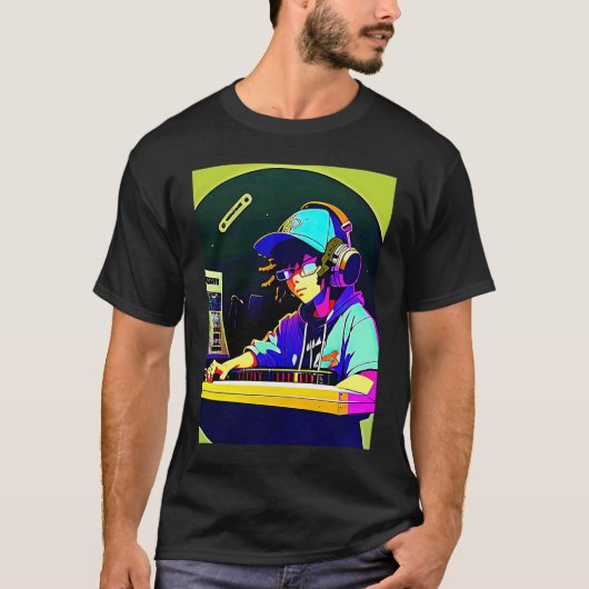 Lo fi hip hop chillhop chill beats aesthetics  58 tシャツ (正面)