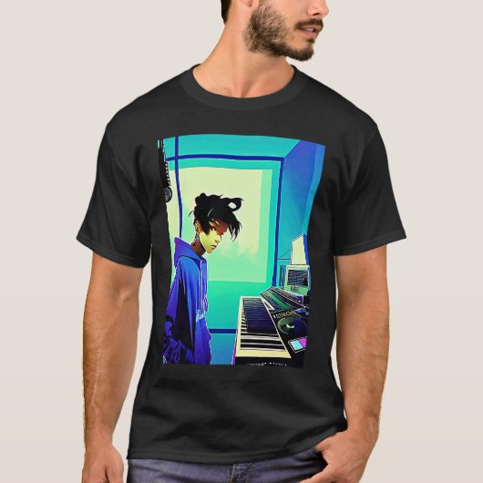 Lo fi hip hop chillhop chill beats aesthetics  5 tシャツ (正面)