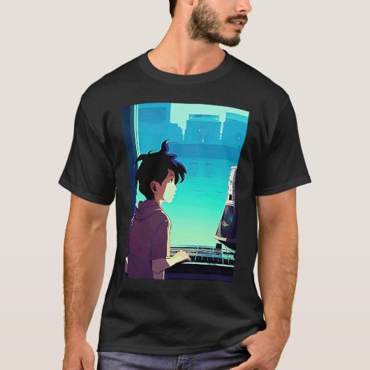 Lo fi hip hop chillhop chill beats aesthetics  99 tシャツ (正面)