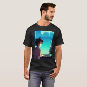 Lo fi hip hop chillhop chill beats aesthetics  99 tシャツ (正面フル)