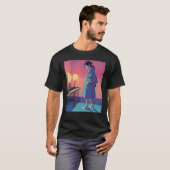 Lo fi hip hop chillhop chill beats lofi aesthetics tシャツ (正面フル)