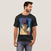 Lo fi hip hop chillhop chill beats lofi aesthetics tシャツ (正面フル)