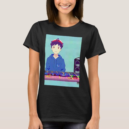 Lo fi hip hop chillhop chill beats lofi aesthetics tシャツ (正面)