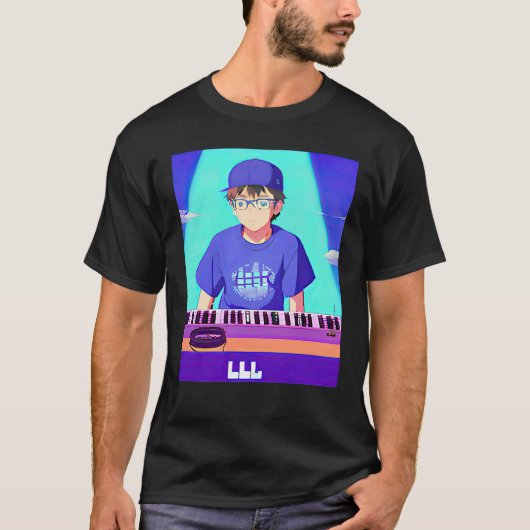 Lo fi hip hop chillhop chill beats lofi aesthetics tシャツ (正面)