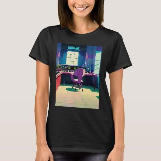 Lo fi hip hop chillhop chill beats lofi aesthetics tシャツ (正面)